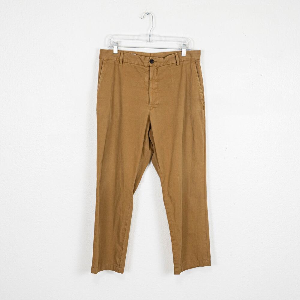 Dries Van Noten Men's Khaki Chino Pants 100% Cotton